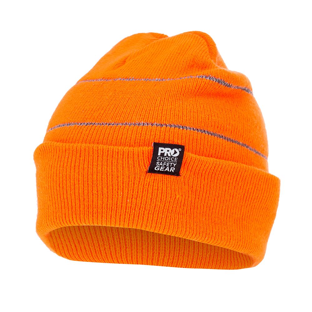 Pro Choice Safety Gear Beanie With Retro-Reflective Stripes