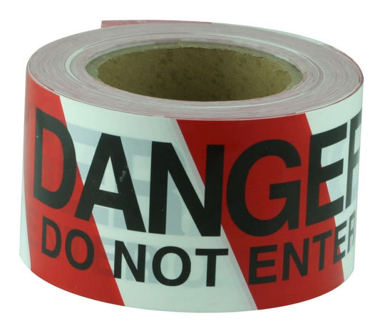 Maxisafe BRD714 Barricade/Barrier Tape Danger do not enter - black on red & white