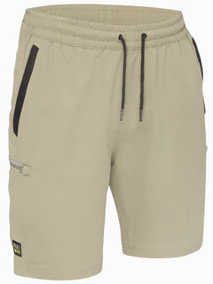 Flex & Move™ 4-Way Stretch Elastic Waist Cargo Short