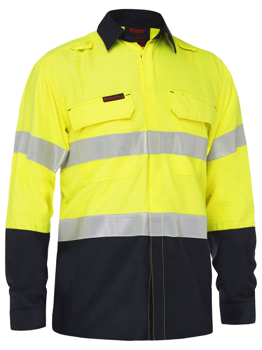 BS8338T Apex 160 Taped Hi Vis FR Ripstop Vented Shirt