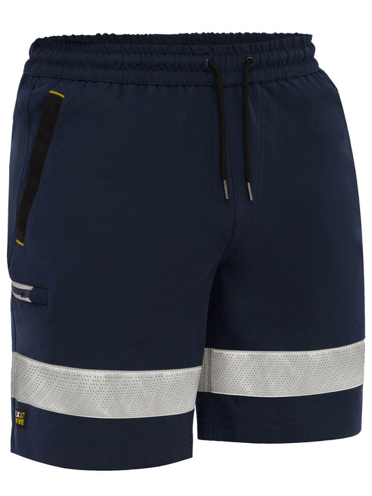 BSHC1333T Flx & Move™ Taped 4-Way Stretch Elastic Waist Cargo Short