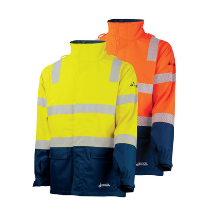 BW2340T4 Hi-Vis PPE 3 Parka with Zip-Off Sleeves and Segmented FR Tape