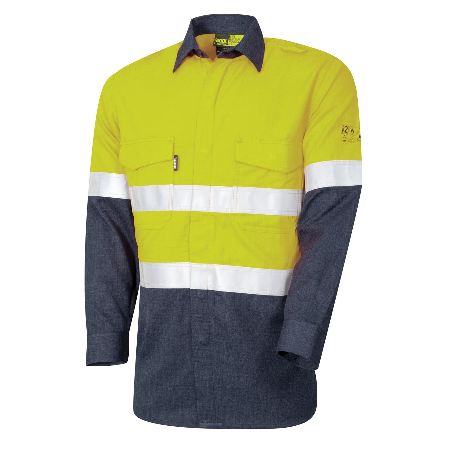 BW2590T1 Regular Weight PPE 2 L/S Two Tone FR Shirt with LOXY™ FR Reflective Tape