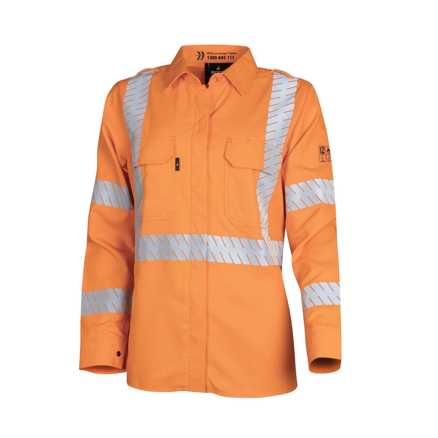 BWW1590T5 Womens Regular Weight PPE 2 L/S FR Shirt with Segmented LOXY™ FR Reflective Tape