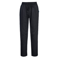 Portwest Chef's Cotton MeshAir Pro Stretch Pants in Black