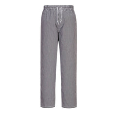 Portwest Bromley Chefs Pants in Black Check