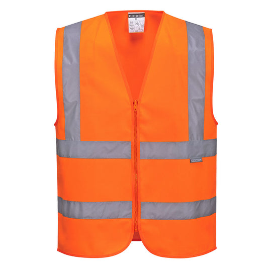 Portwest C375 Hi-Vis Zipped Band and Brace Vest