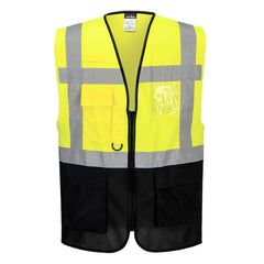Portwest Warsaw Executive Vest in Yellow/Navy