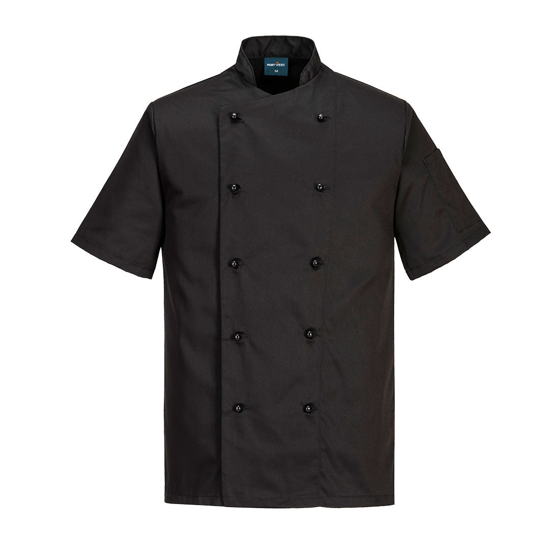 Portwest Chef's Kent Jacket S/S in Black