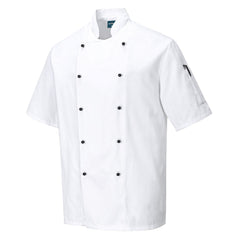Portwest Chef's Kent Jacket S/S in White
