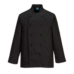 Portwest Chef's Somerset Jacket L/S in Black