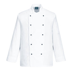 Portwest Chef's Somerset Jacket L/S in White