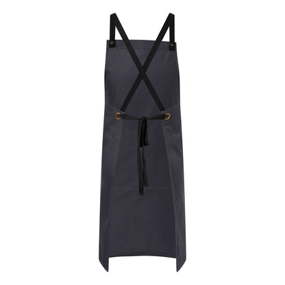 Chefscraft CA031 Full Bib Apron With Pockets in Charcoal
