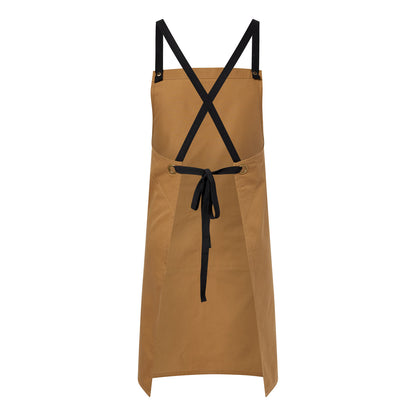 Chefscraft CA031 Full Bib Apron With Pockets in Cinnamon
