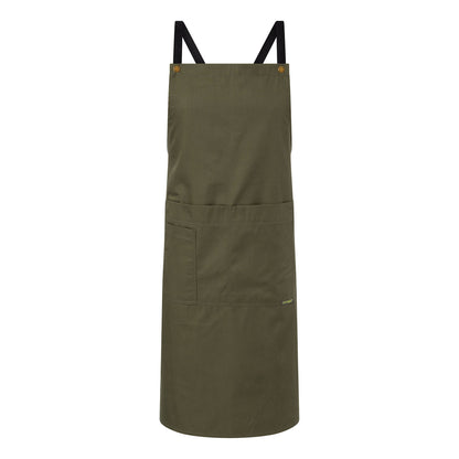 Chefscraft CA031 Full Bib Apron With Pockets in Olive