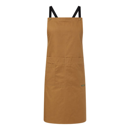 Chefscraft CA031 Full Bib Apron With Pockets in Cinnamon