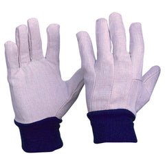 Pro Choice Safety Gear Cotton Drill Blue Knit Wrist Gloves Mens Size