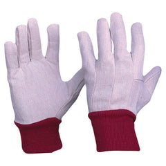 Pro Choice Safety Gear Cotton Drill Red Knit Wrist Gloves Ladies Size