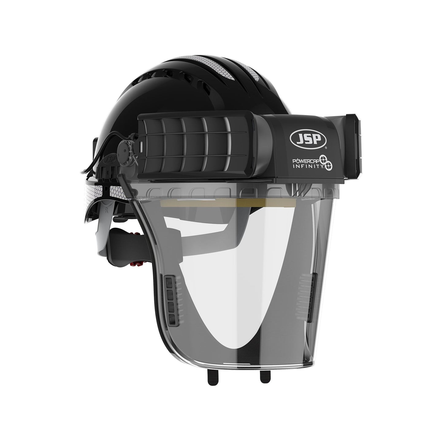 JSP Safety Powercap Infinity PAPR Respirator With Black Helmet