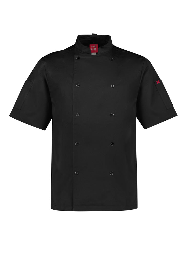 BizCollection CH232MS Mens Zest Short Sleeve Chef Jacket
