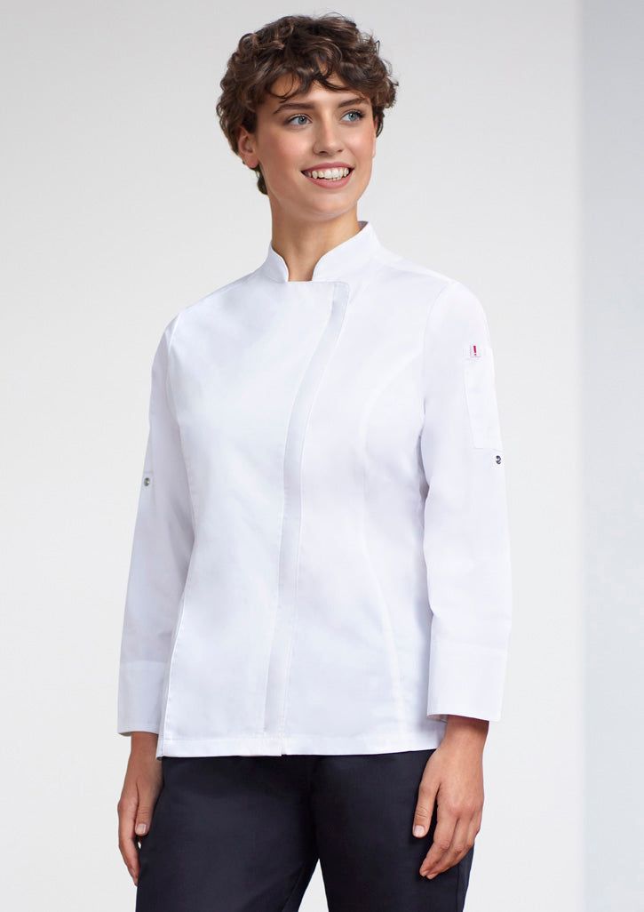 BizCollection CH330LL Womens Alfresco Long Sleeve Chef Jacket