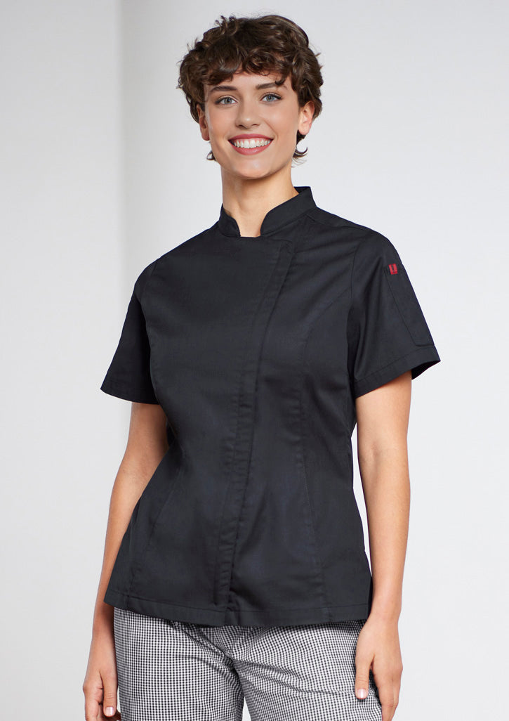 BizCollection CH330LS Womens Alfresco Short Sleeve Chef Jacket