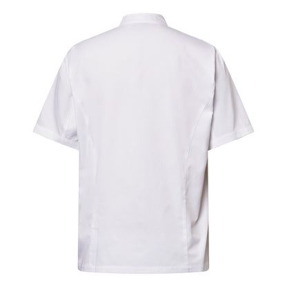 Chefscraft CJ052 Lightweight Executive Short Sleeve Chefs Jacket With Press Studs in White Jkt / White Buttons