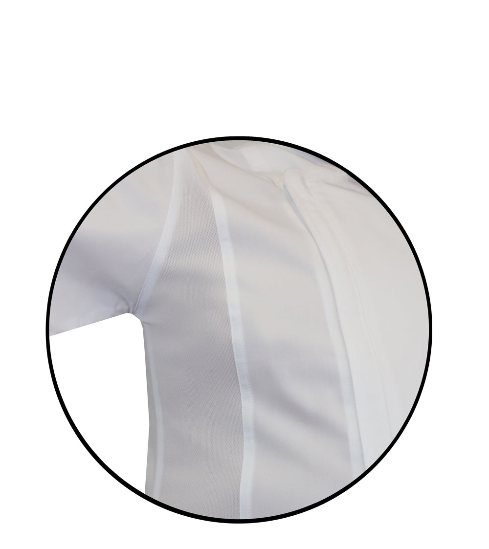 Chefscraft CJ054 Lightweight Slimmer Fit Front Zip Closure Chefs Jacket in White