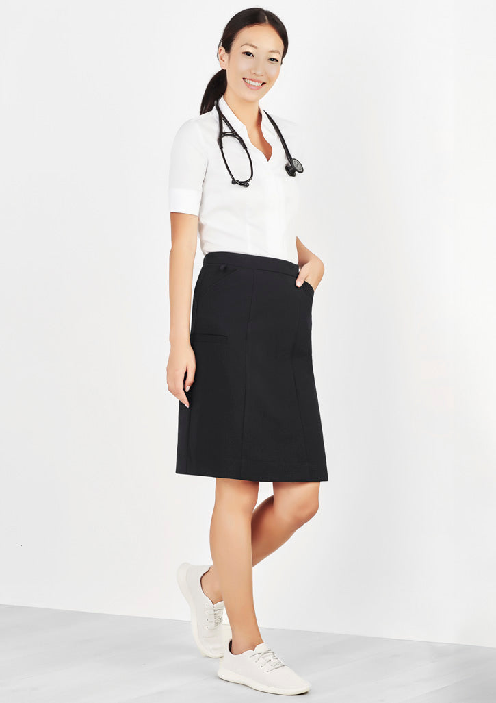 BizCare CL956LS Womens Comfort Waist Cargo Skirt