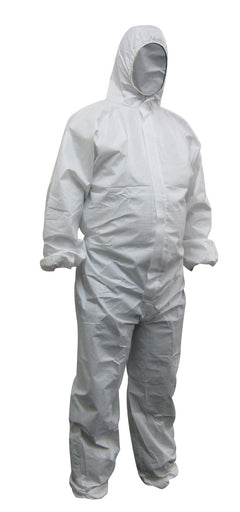 Maxisafe CPW615 White Polypropylene Disposable Coveralls