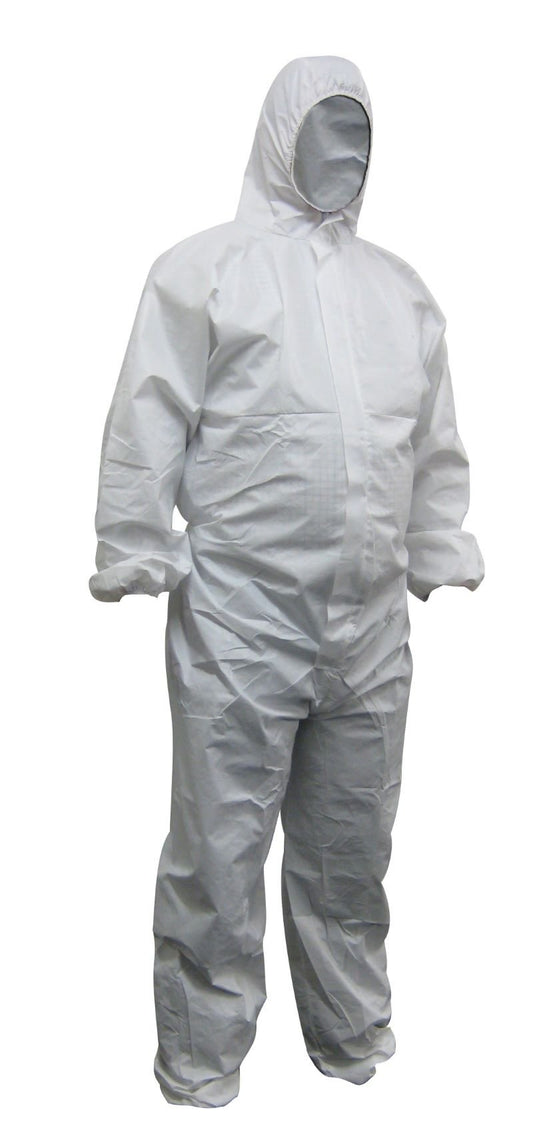Maxisafe CPW615 White Polypropylene Disposable Coveralls