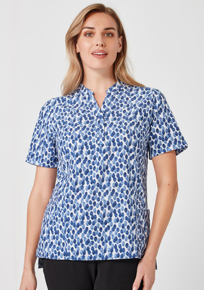 BizCare CS450LS Womens Florence Stardust Print Tunic
