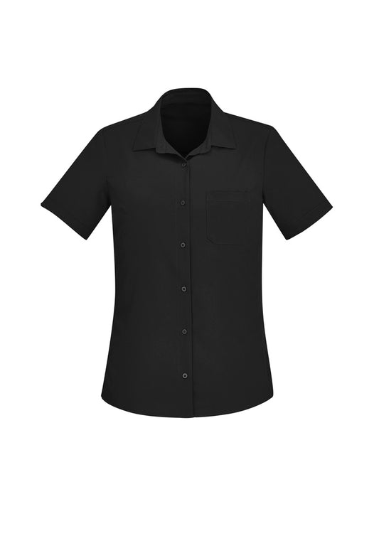 BizCare CS947LS Womens Florence Plain Short Sleeve Shirt