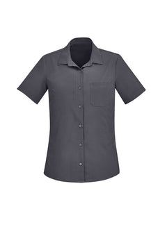 BizCare CS947LS Womens Florence Plain Short Sleeve Shirt