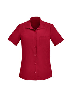BizCare CS947LS Womens Florence Plain Short Sleeve Shirt