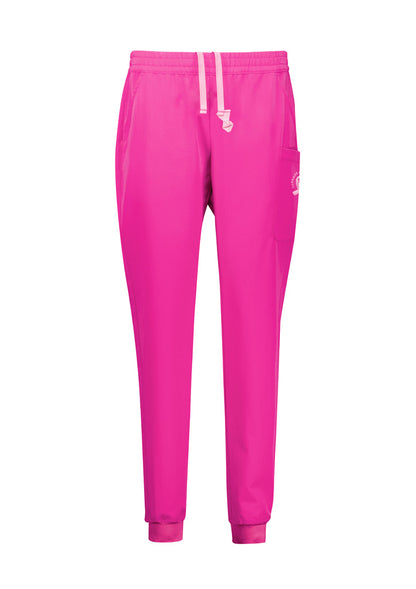 BizCare CSP241LL Womens Pink Jogger Scrub Pant product front