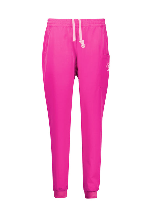 BizCare CSP241LL Womens Pink Jogger Scrub Pant product front