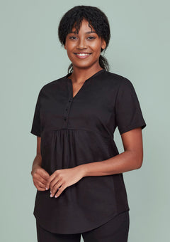BizCare CST243LS Womens Rose Tunic Scrub Top