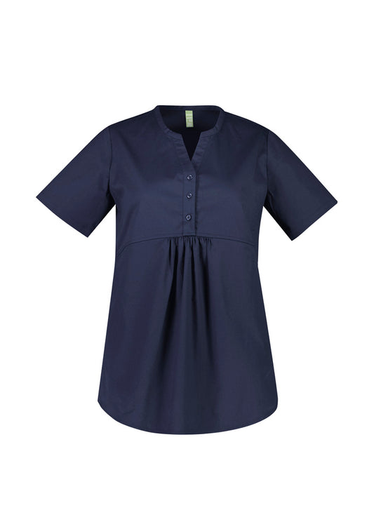 BizCare CST243LS Womens Rose Tunic Scrub Top