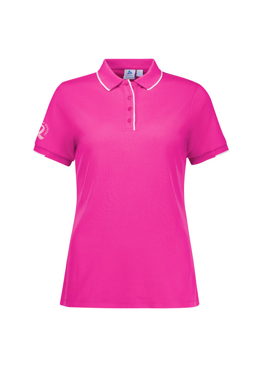 BizCare CST313LS Womens Pink Short Sleeve Polo
