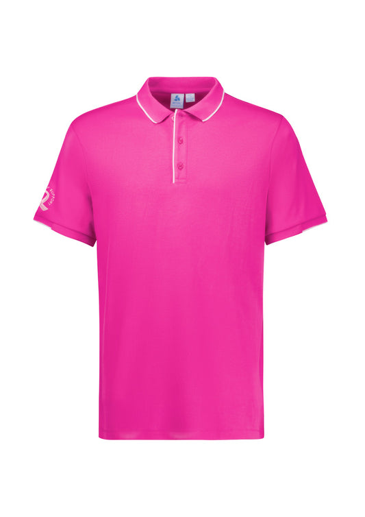 BizCare CST313MS Mens Pink Short Sleeve Polo