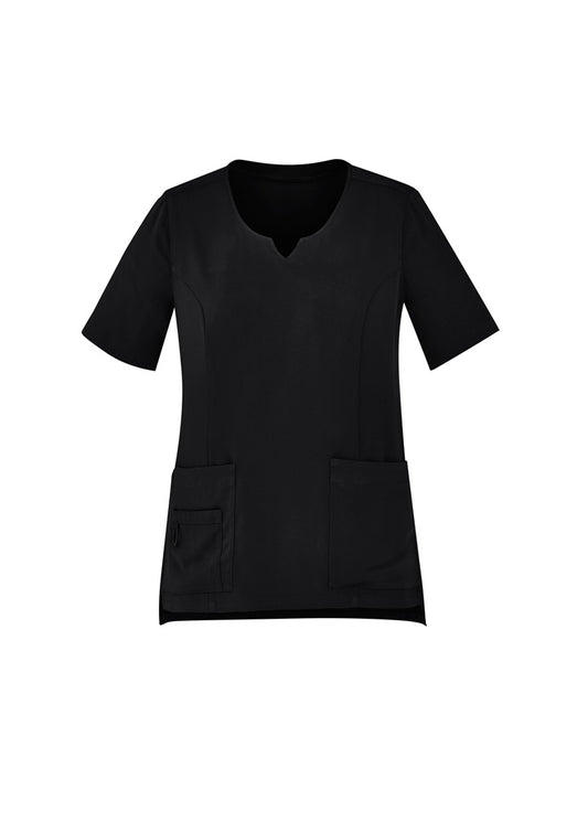 BizCare CST942LS Womens Avery Round Neck Scrub Top