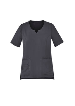 BizCare CST942LS Womens Avery Round Neck Scrub Top
