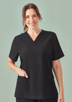 BizCare CU543LS Womens Pulse V-Neck Scrub Top