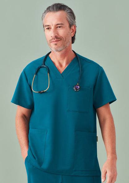 BizCare CU544US Unisex Pulse V-Neck Scrub Top