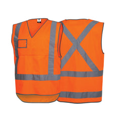 Force360 Force360 Orange Day & Night NSW Rail X-Back Safety Vest