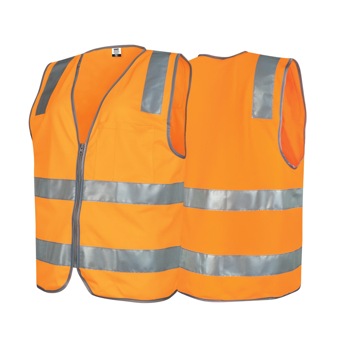 Force360 CWRX197 Force360 Orange Day & Night VIC Rail H-Back Safety Vest