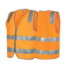 Force360 CWRX197 Force360 Orange Day & Night VIC Rail H-Back Safety Vest