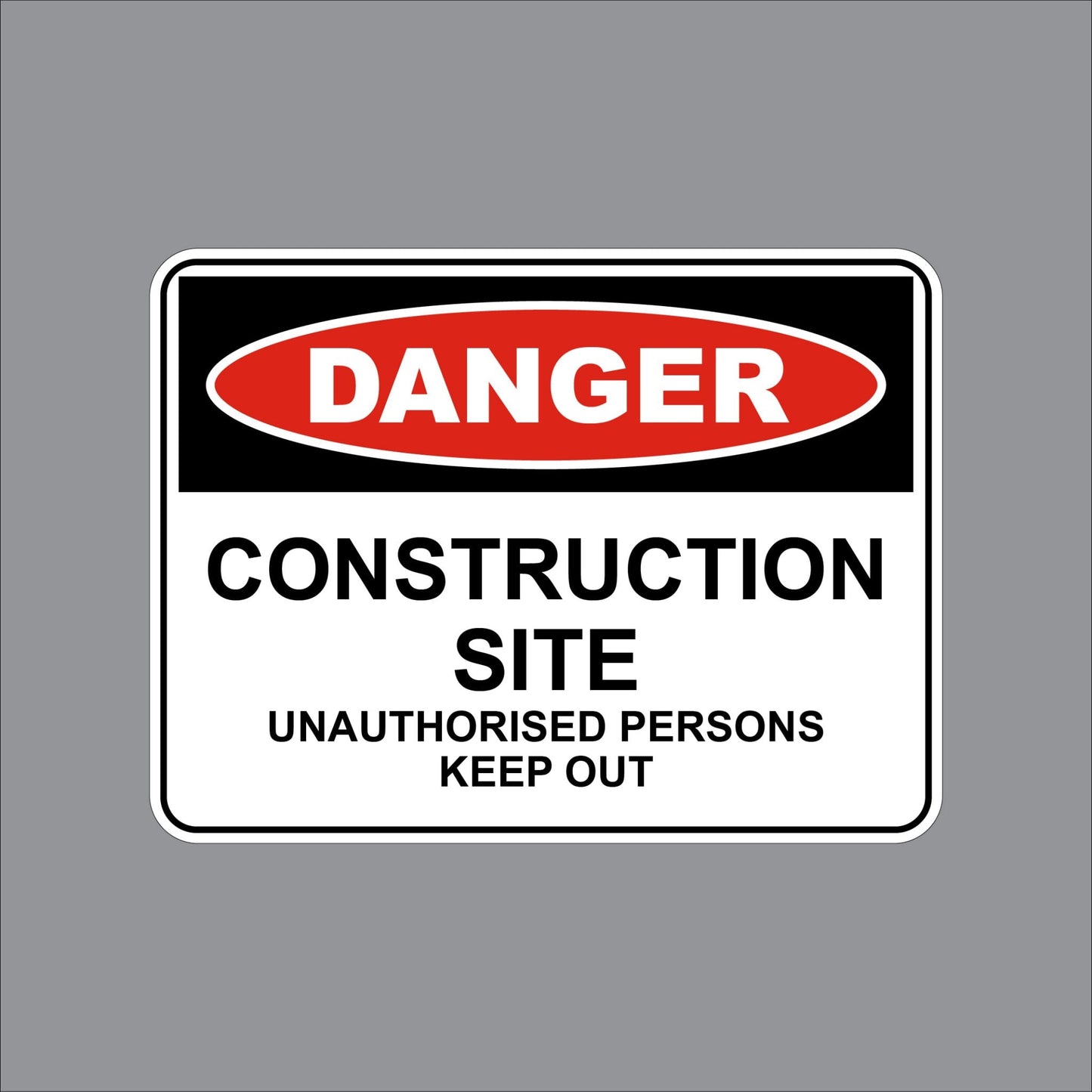 17WIL0379 Wilcox Danger Construction Site Unauthorised Persons Keep Out