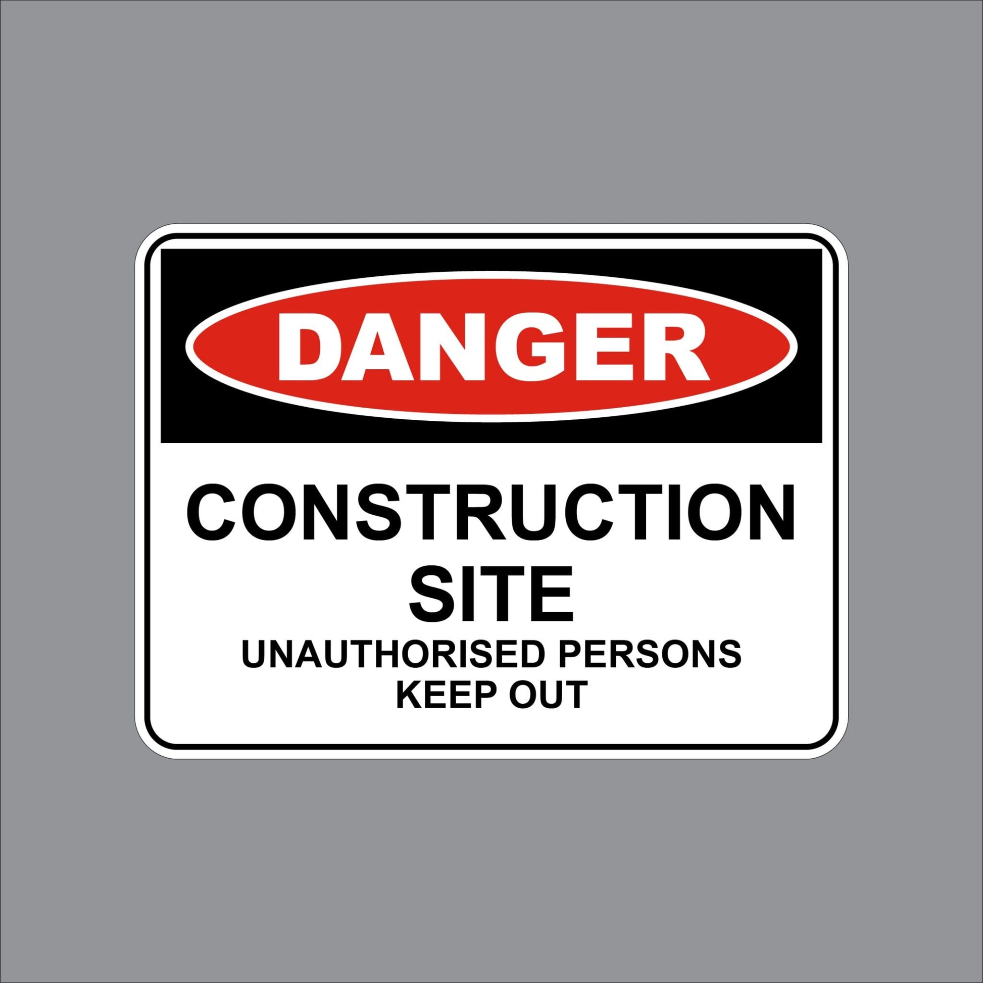 17WIL0379 Wilcox Danger Construction Site Unauthorised Persons Keep Out